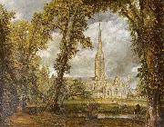 John Constable Die Kathedrale von Salisbury vom Garten des Bischofs aus gesehen oil